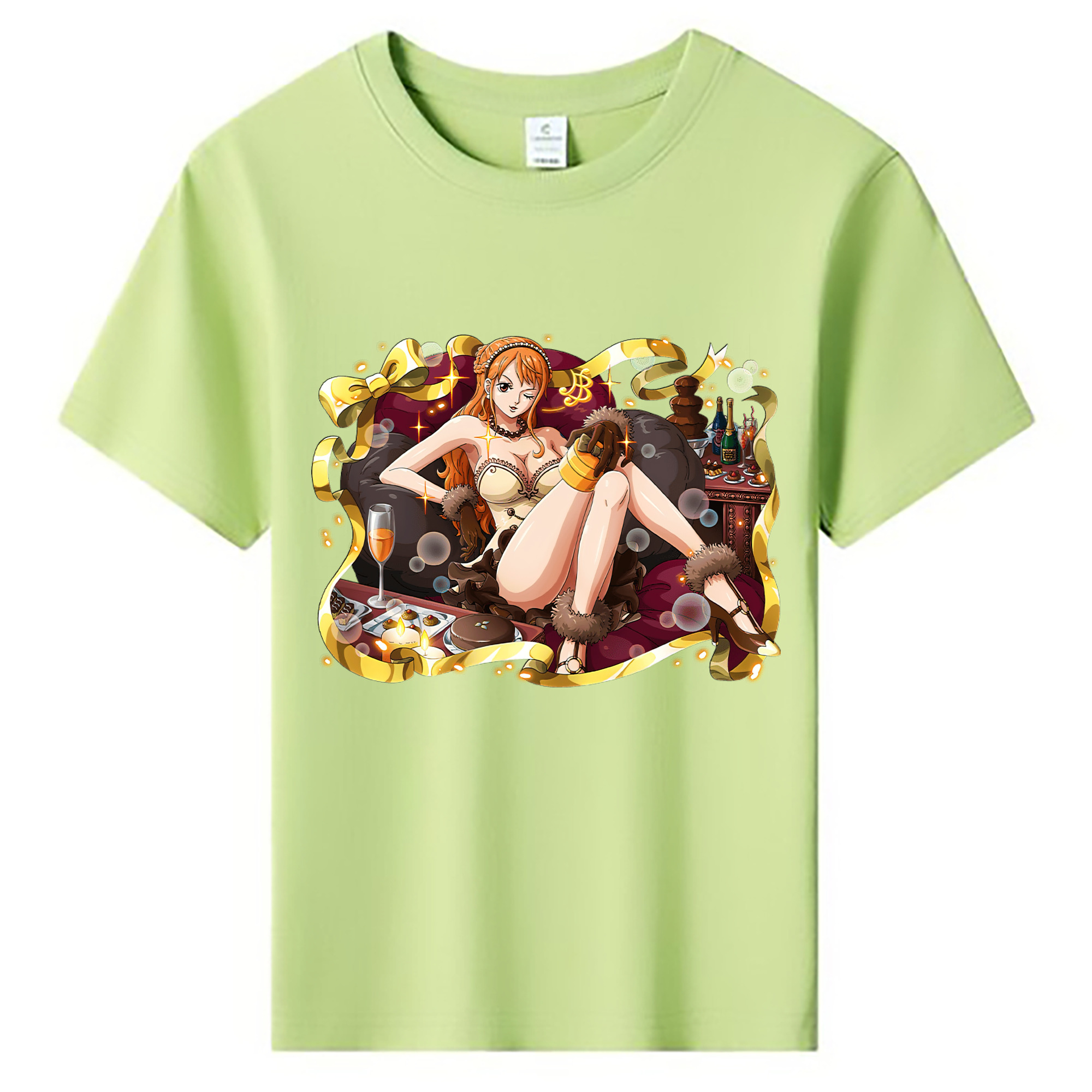 （画像用） ワンピース ナミ ONE PIECE Nami 綿100％キッズTシャツ（フロントプリント）